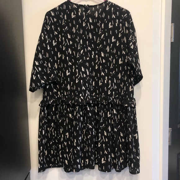 ASOS mini smock dress with frill waist Size US 8 - Picture 6 of 10